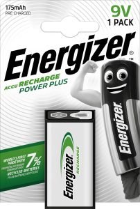 Pila recargable 9V Energizer